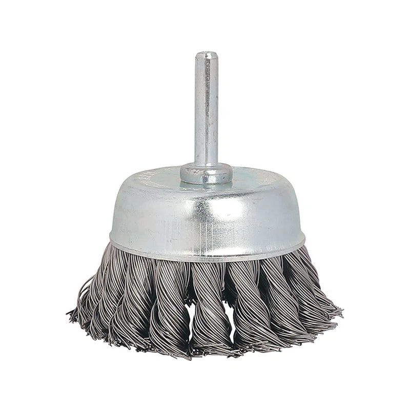 Chổi cước dây xoắn 75mm, trục 6.3mm Workpro WP407012