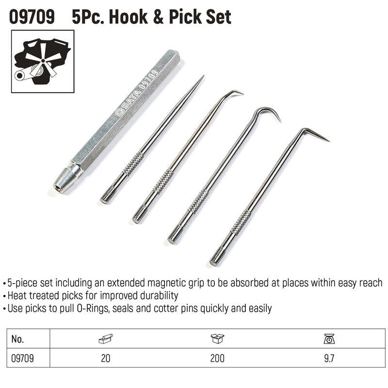 Bộ móc gioăng, phớt 5 chi tiết SATA 09709