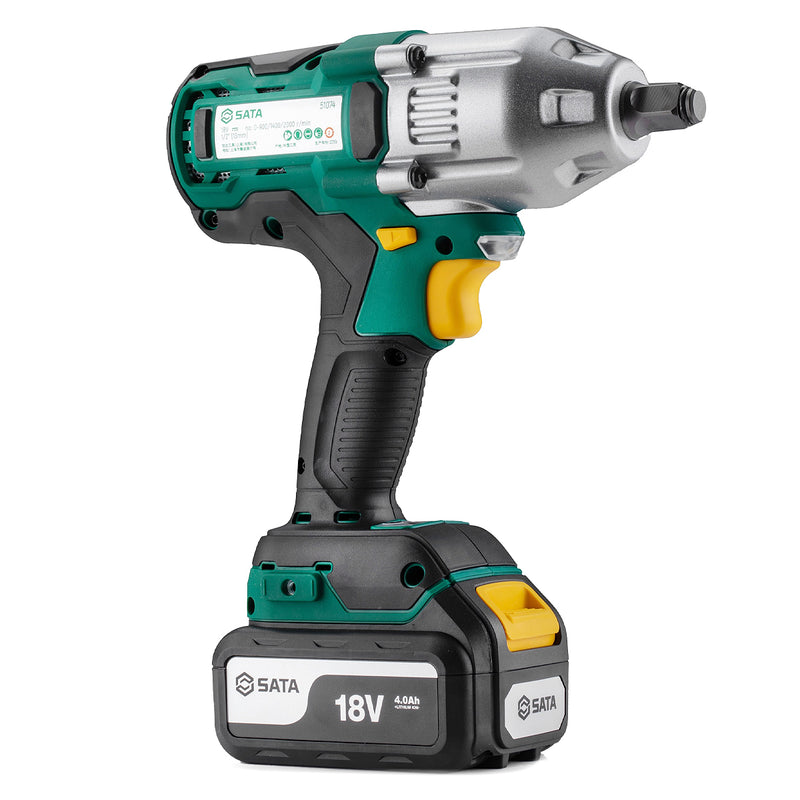 Máy siết bu lông SATA 51074 dùng Pin 18V, cốt 1/2 inch