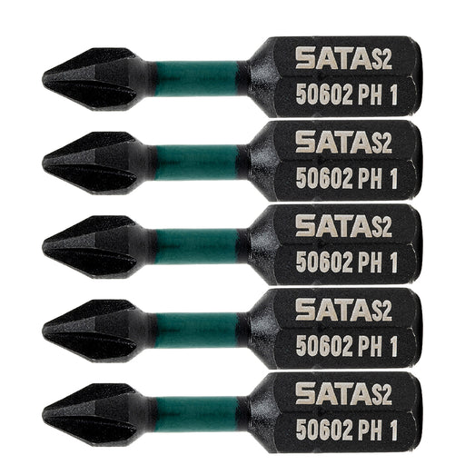 Vĩ 10 mũi vặn vít đầu bake SATA PH1-PH3 đuôi lục giác 1/4 inch 29mm thép S2