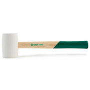 Búa cao su SATA 92912 cán gỗ Hickory, đầu trắng, dùng lát gạch, nội thất, cơ khí