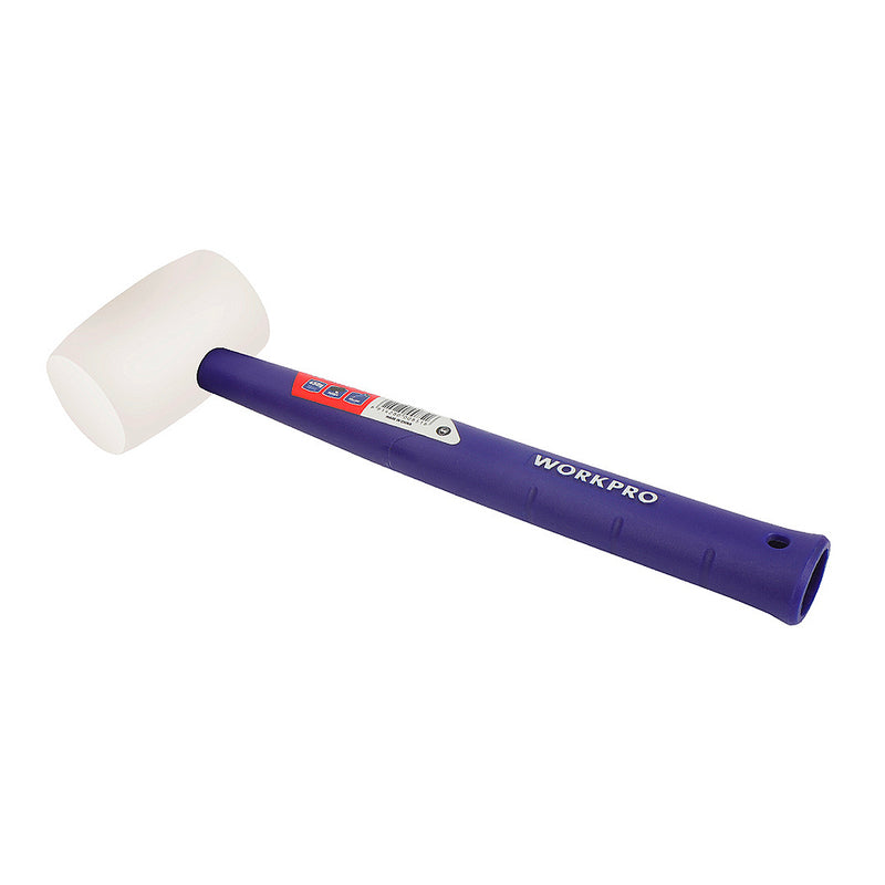 Búa cao su đầu trắng cán nhựa mềm nặng 450 gram (16OZ), chống nảy và không phát ra tia lửa điện Workpro WP241040