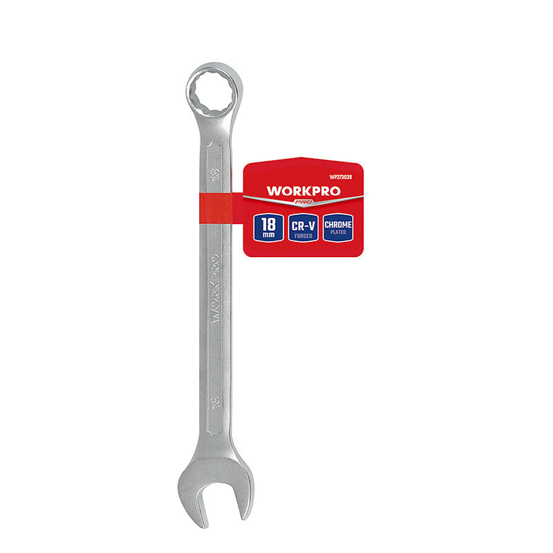 Cờ lê vòng - miệng bằng thép CR-V mạ chrome mờ (6mm-32mm) Workpro