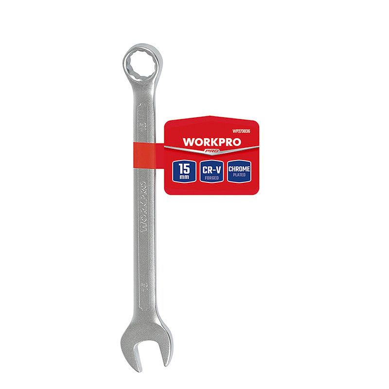 Cờ lê vòng - miệng bằng thép CR-V mạ chrome mờ (6mm-32mm) Workpro