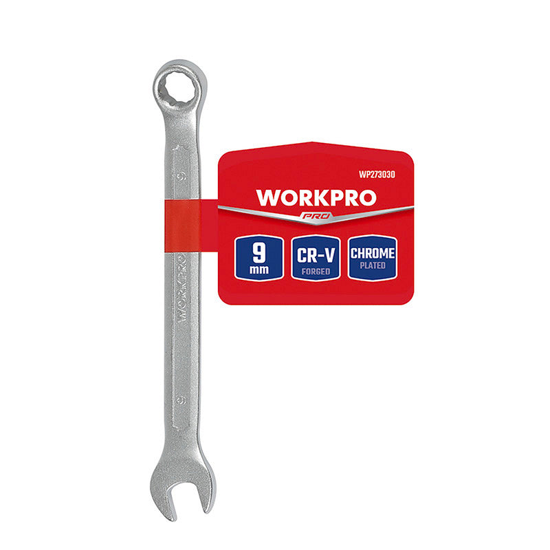 Cờ lê vòng - miệng bằng thép CR-V mạ chrome mờ (6mm-32mm) Workpro