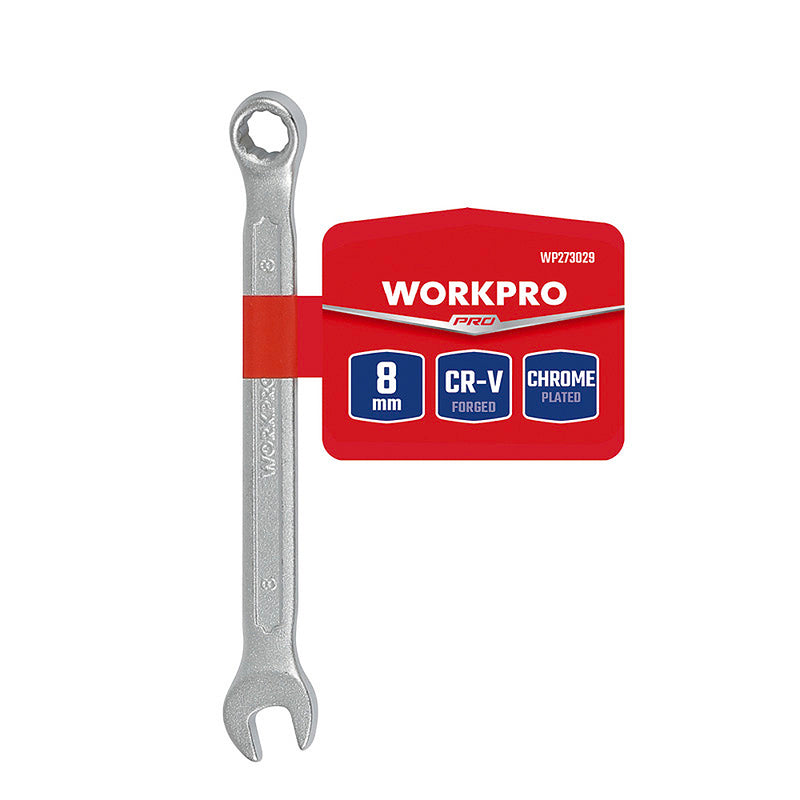 Cờ lê vòng - miệng bằng thép CR-V mạ chrome mờ (6mm-32mm) Workpro