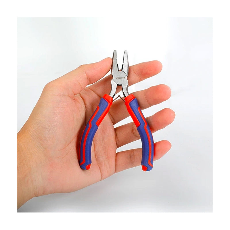 Kìm răng đa năng mini, chất liệu bằng thép CR-V Workpro WP231097