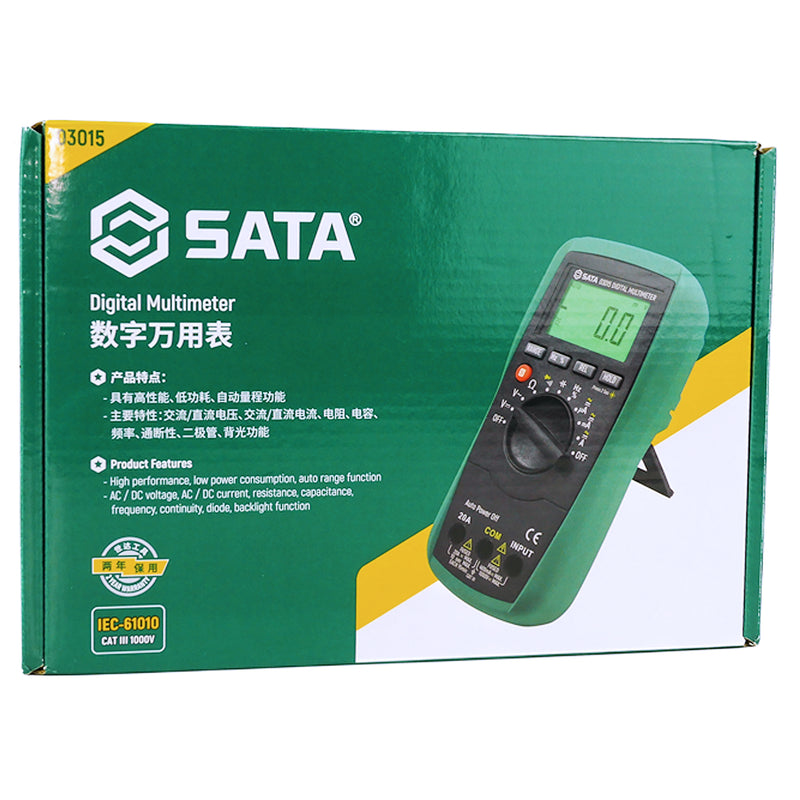 Đồng hồ vạn năng kỹ thuật số SATA 03015