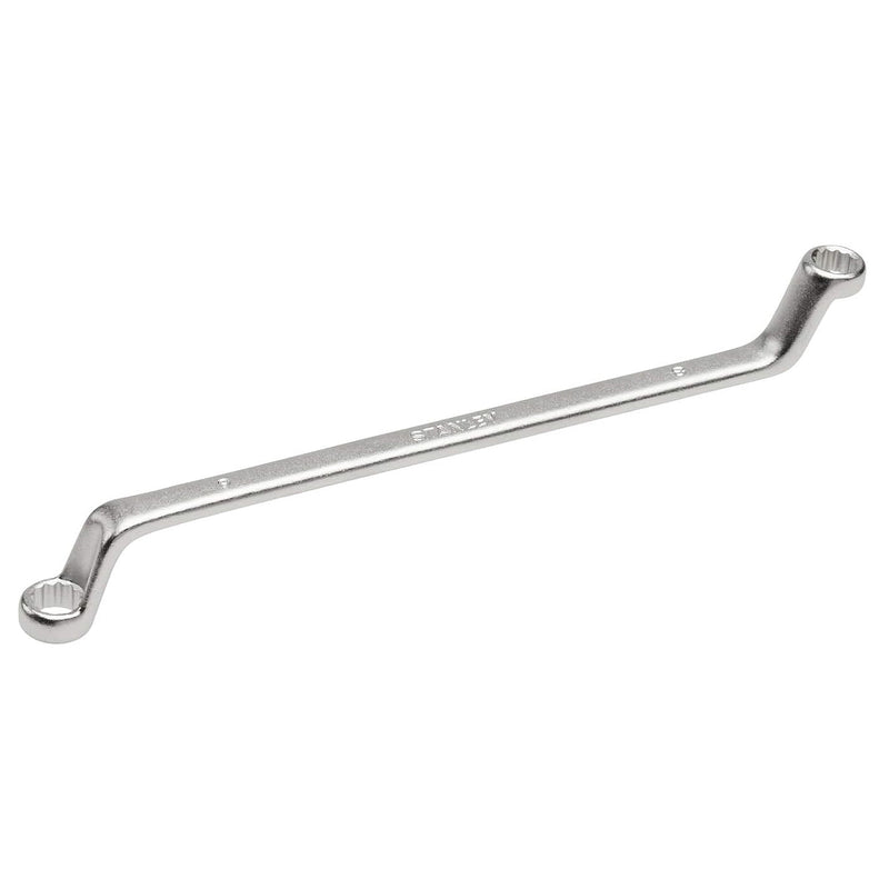 Cờ lê 2 đầu vòng góc lệch 75° hệ mét Stanley 4-87-801 kích thước 6mm x 7mm chất liệu thép Cr-V mạ Nickel Chrome mờ
