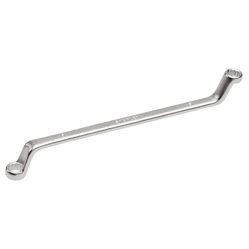 Cờ lê 2 đầu vòng góc lệch 75° hệ mét Stanley 4-87-801 kích thước 6mm x 7mm chất liệu thép Cr-V mạ Nickel Chrome mờ