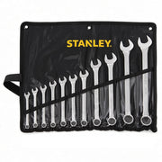 Bộ cờ lê vòng miệng hệ mét 11 chi tiết Stanley STMT80942-8 kích thước 8mm đến 24mm đựng trong túi vải cuộn màu đen