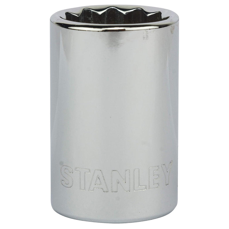 Đầu tuýp 12 cạnh, cốt 1/2 inch Stanley kích thước từ 8mm - 34mm