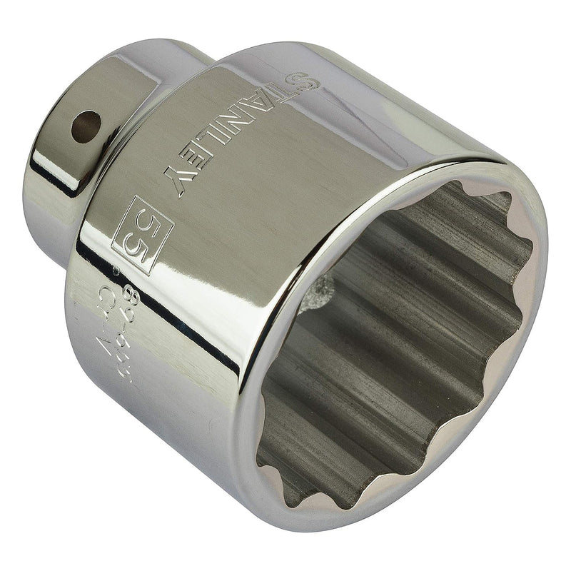Đầu tuýp 12 cạnh, cốt 3/4 inch Stanley kích thước từ 19mm - 55mm