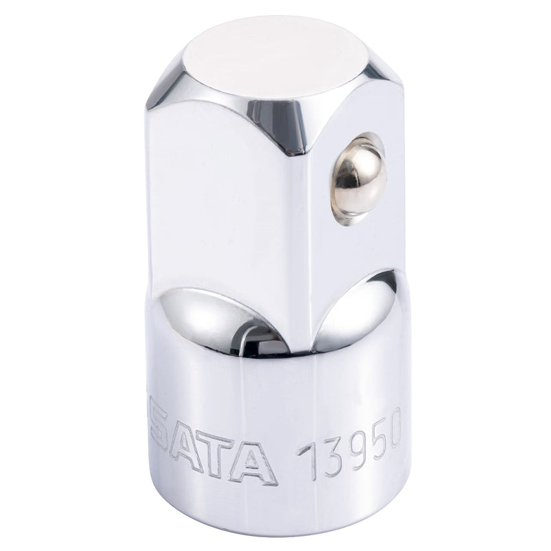 Đầu tuýp chuyển đổi cốt SATA 13950: Adapter 1/2 inch sang 3/4 inch, chất liệu Cr-V, mạ Chrome, có lỗ chốt.