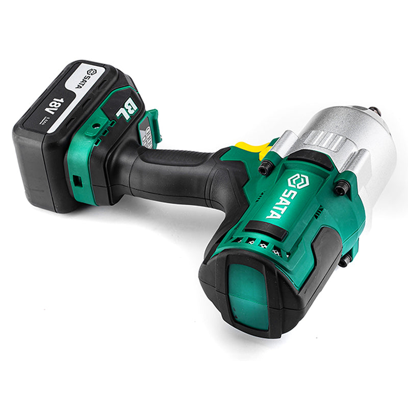 Máy siết bu lông SATA 51075 dùng Pin 18V, cốt 1/2 inch