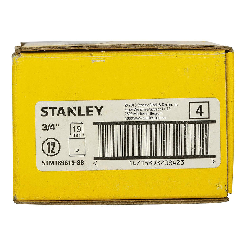 Đầu tuýp 12 cạnh, cốt 3/4 inch Stanley kích thước từ 19mm - 55mm
