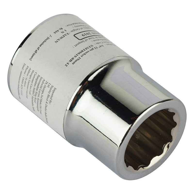 Đầu tuýp 12 cạnh, cốt 3/4 inch Stanley kích thước từ 19mm - 55mm