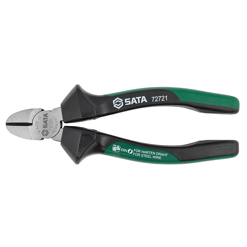 Kìm cắt chéo SATA 72721 150mm (6 inch) - Lưỡi cắt thép cứng, tay cầm chống trượt