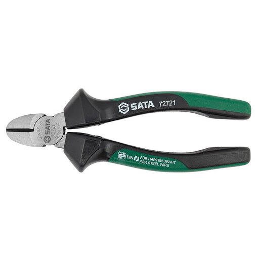 Kìm cắt chéo SATA 72721 150mm (6 inch) - Lưỡi cắt thép cứng, tay cầm chống trượt