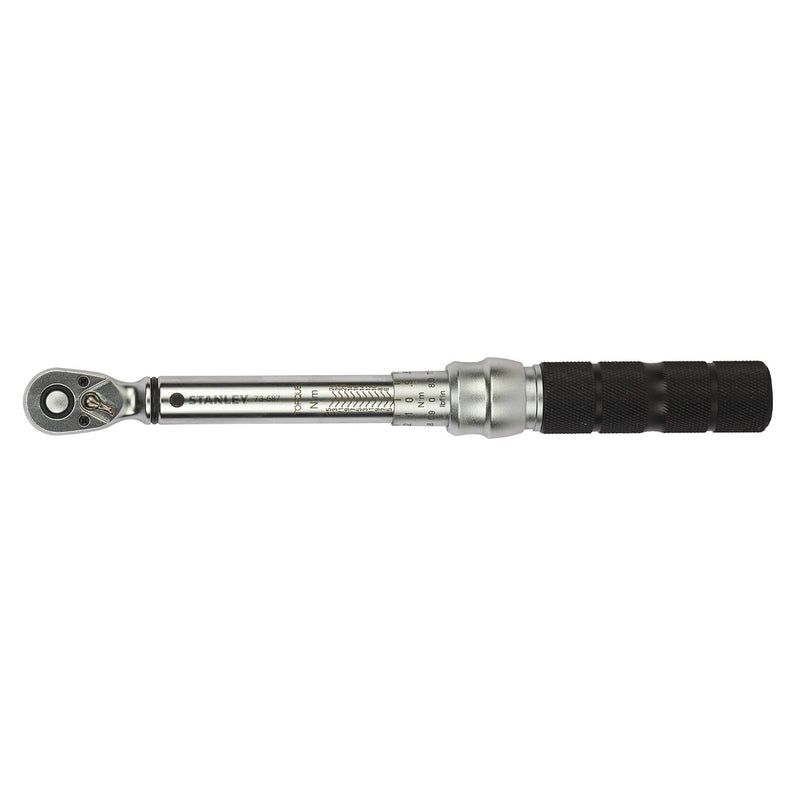 Cần siết lực tự động cốt 1/4 inch Stanley STMT73587-8 dải lực 5Nm-25Nm tay cầm nhôm Anod hóa màu đen tiêu chuẩn ISO 6789