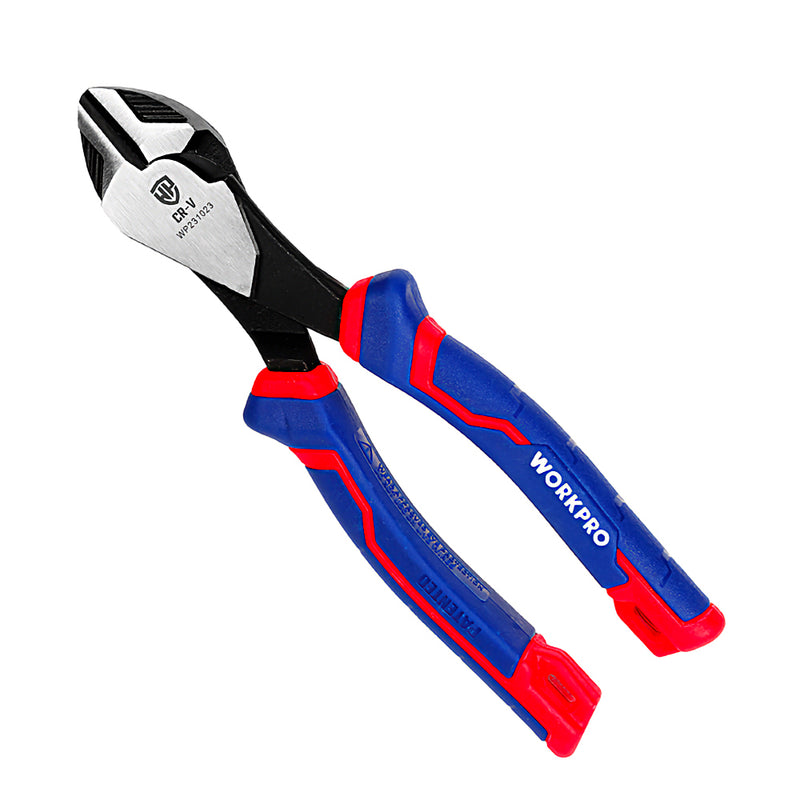 Kìm cắt cao cấp bằng thép CR-V, tay cầm bằng nhựa chống trượt dài 7 inch (180mm) Workpro WP231023