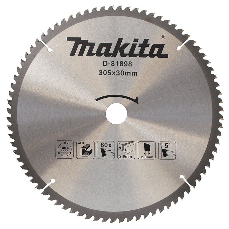 Lưỡi cưa nhôm TCT Makita D-81898 đường kính 305mm, số răng 80T, lỗ cốt 30mm