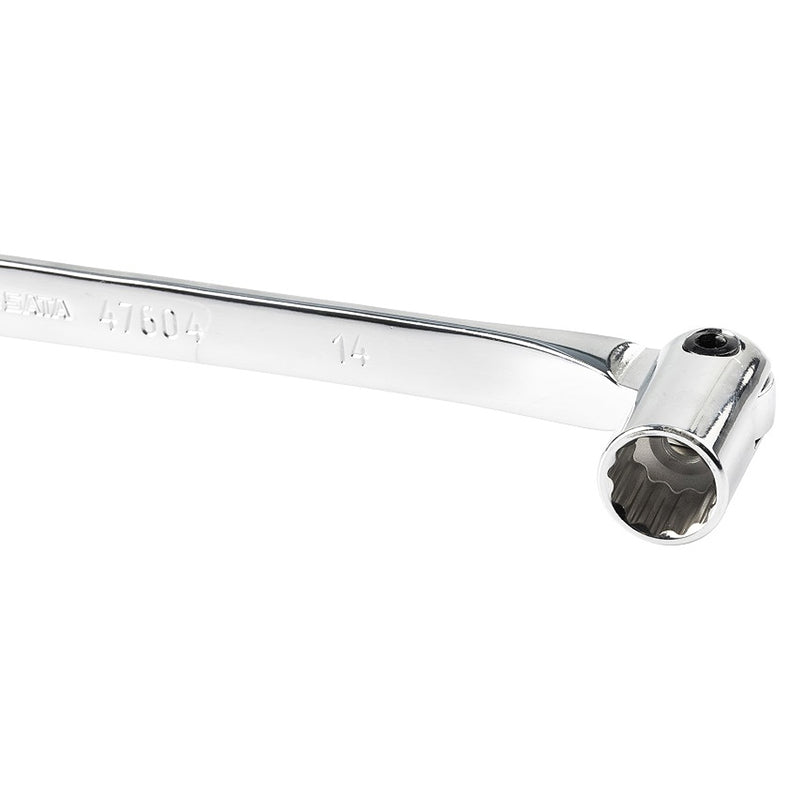 Cờ lê miệng tuýp lắc léo SATA 47604 14mm, thép Cr-V mạ chrome