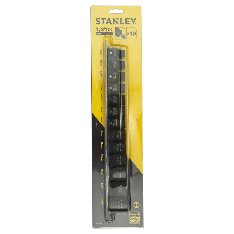 Bộ đầu tuýp cốt 1/2 inch, 13 chi tiết Stanley STMT73916-8 kích thước từ 10mm - 24mm