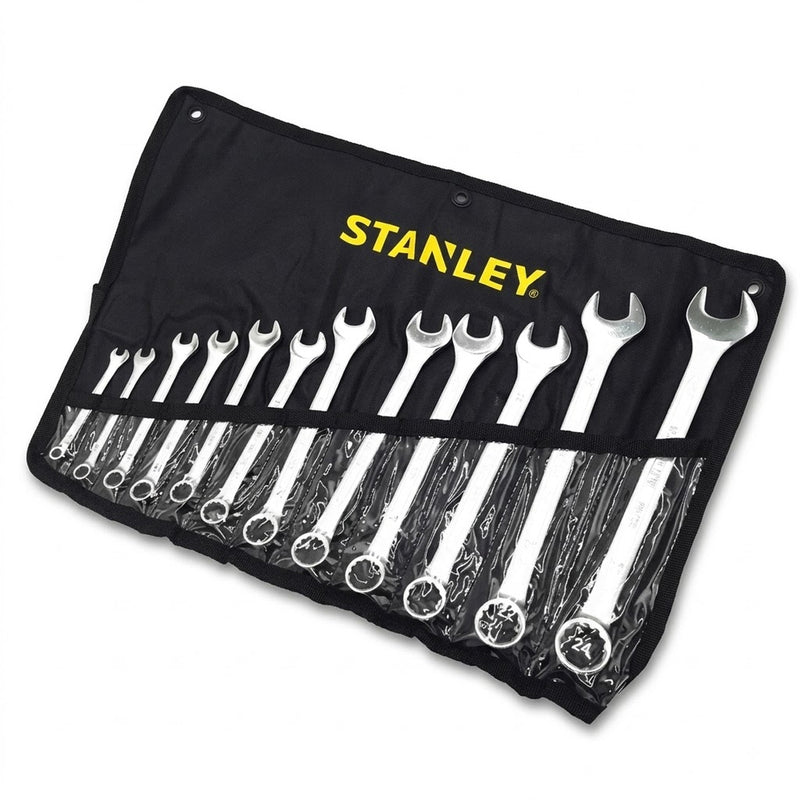 Bộ cờ lê vòng miệng hệ mét, 12 chi tiết Stanley STMT80943-8 kích thước từ 6mm - 24mm