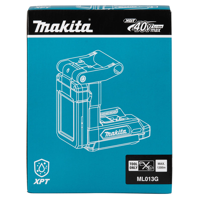 Đèn LED chiếu sáng, có đế từ Makita ML013G dùng Pin 40Vmax XGT