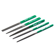 Bộ 5 dũa kim loại mini SATA 03903 215mm, thép carbon cao cấp, tay cầm chống trượt, gia công kim loại, sửa chữa cơ khí, DIY