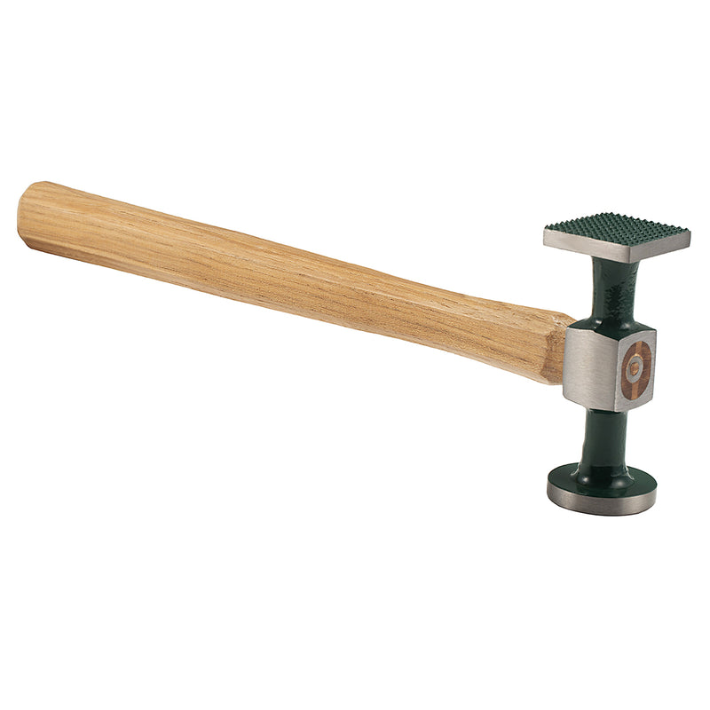 Búa gò kim loại có gai, cán gỗ Hickory SATA 92102 chiều dài 330mm, trọng lượng 390g