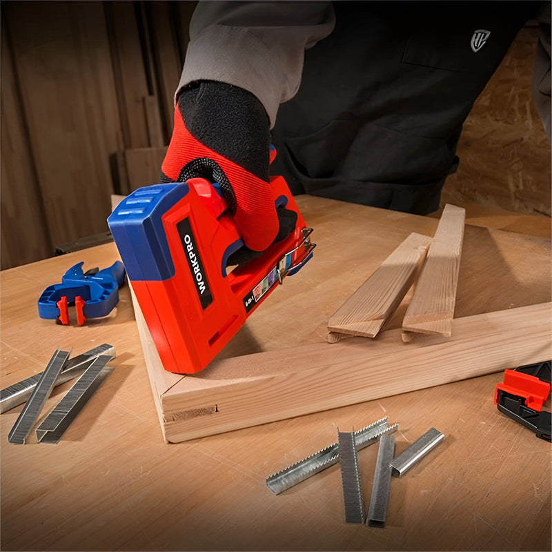 Kìm bấm đinh ghim đa năng 6 chức năng, có thể dùng nhiều loại đinh ghim Workpro WP223002