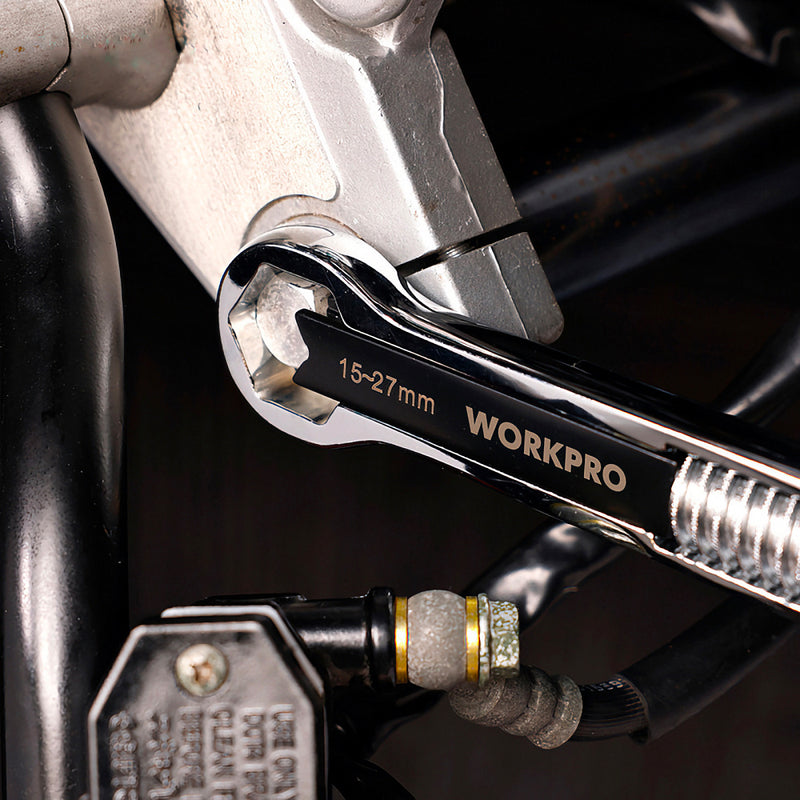 Cờ lê đa năng thân bằng thép mạ chrome Workpro