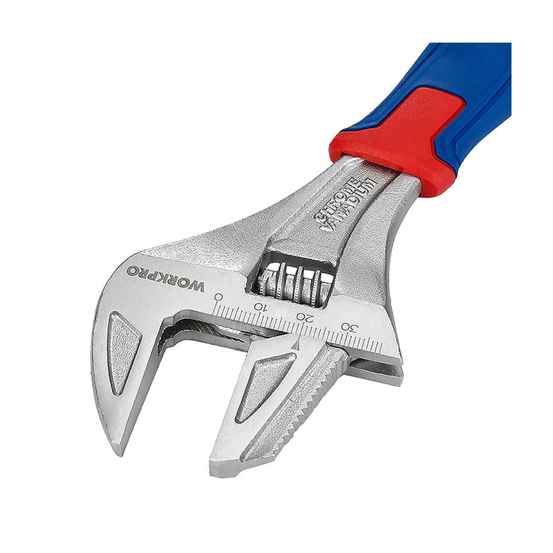 Mỏ lết hai chức năng (mỏ lết trơn và mỏ lết răng) 8 inch (200mm) Workpro WP272014