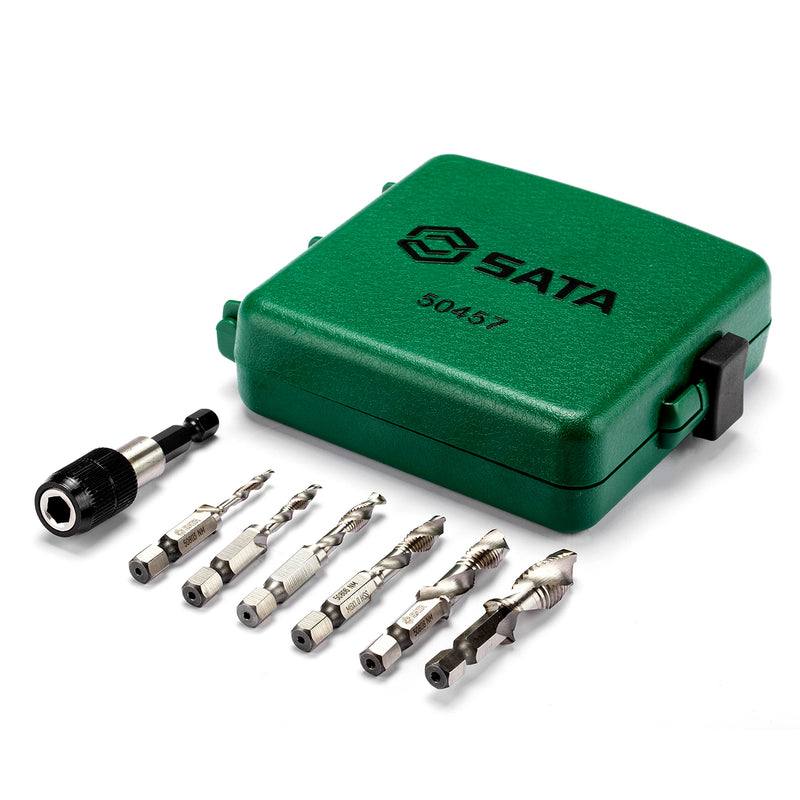 Bộ mũi khoan taro đa năng HSS 7 chi tiết SATA 50457