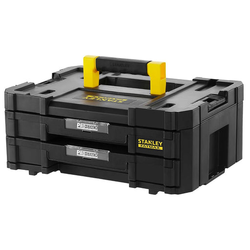 Hộp đựng dụng cụ 2 ngăn kéo FATMAX PRO-STACK Stanley FMST1-71969 dung tích 8L có vách ngăn tháo rời và tay cầm bi-material