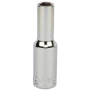 Đầu tuýp thân dài 6 cạnh mạ Chrome bóng cốt 1/2 inch Stanley kiểu dáng Long-Reach