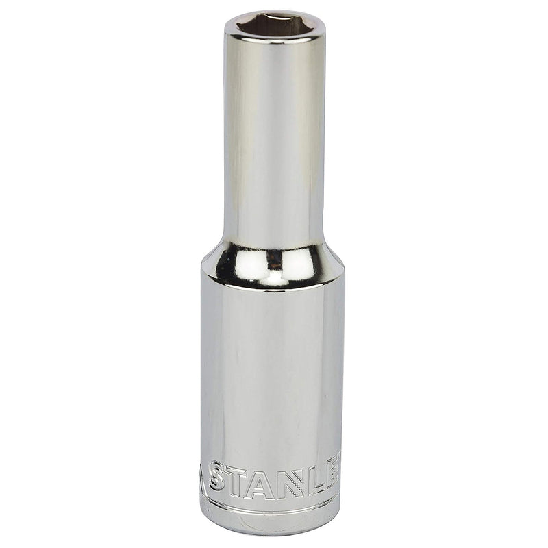 Đầu tuýp thân dài 6 cạnh mạ Chrome bóng cốt 1/2 inch Stanley kiểu dáng Long-Reach