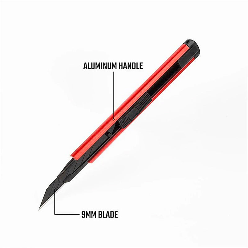 Dao rọc giấy thân nhôm mỏng, chiều rộng lưỡi dao 9mm Workpro