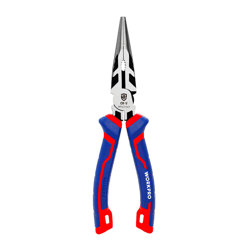 Kìm nhọn bằng thép CR-V, tay cầm bằng nhựa chống trượt Workpro