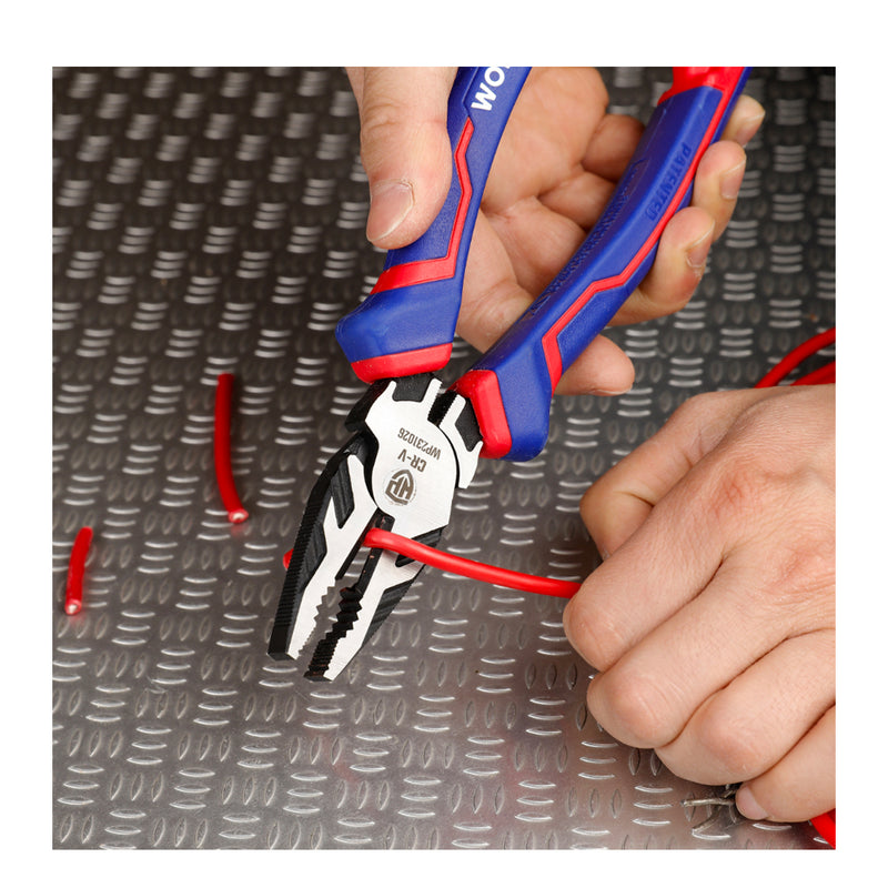 Kìm răng thép CR-V, tay cầm bằng nhựa chống trượt Workpro