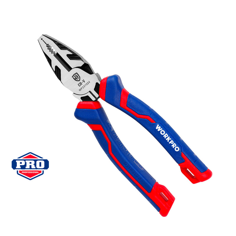 Kìm răng thép CR-V, tay cầm bằng nhựa chống trượt Workpro