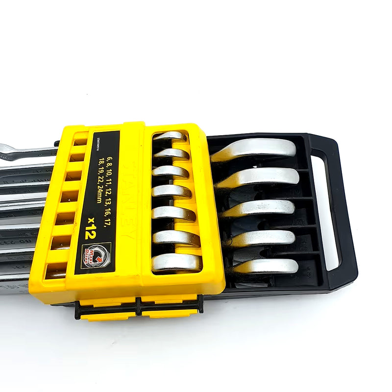 Bộ cờ lê vòng miệng hệ mét, 12 chi tiết Stanley STMT78097-9 kích thước từ 6mm - 24mm