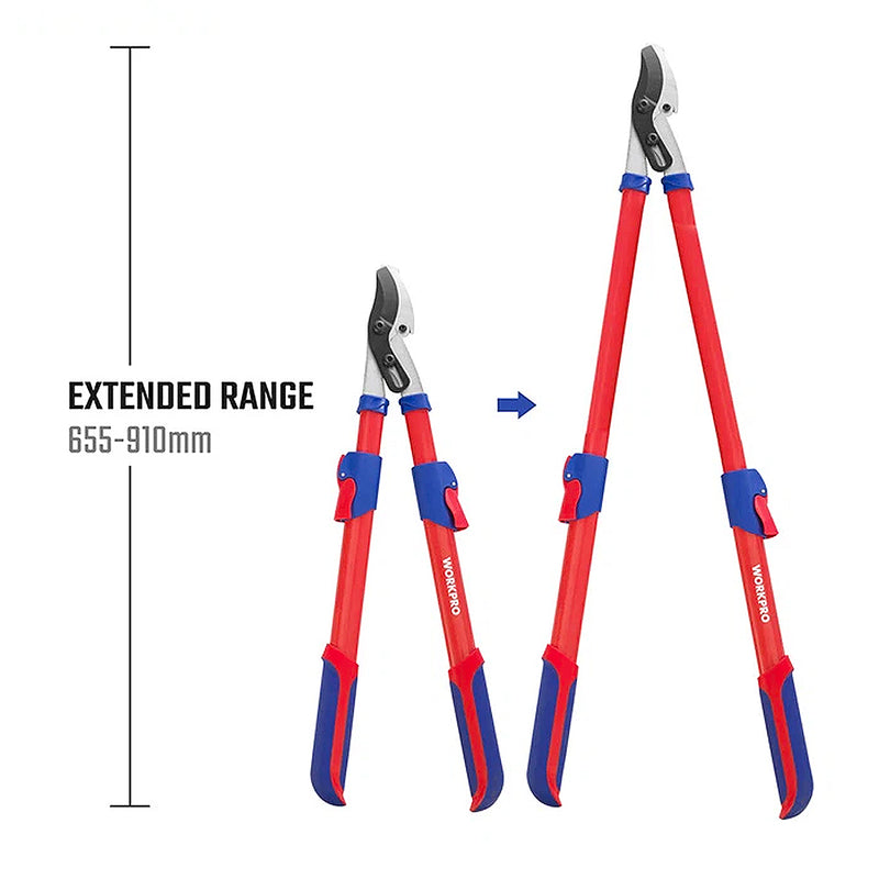 Kéo cắt cành cao cán dài 920mm (có thể thu gọn) Workpro WP332007