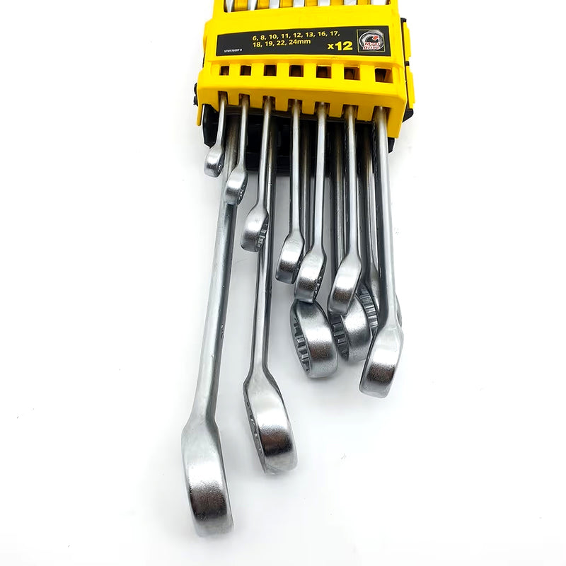 Bộ cờ lê vòng miệng hệ mét, 12 chi tiết Stanley STMT78097-9 kích thước từ 6mm - 24mm