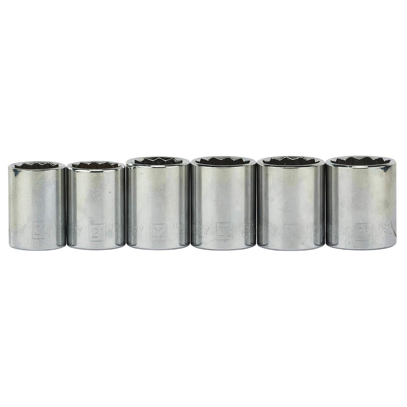 Bộ đầu tuýp kèm cần siết cốt 1/2 inch, 27 chi tiết Stanley 86-477 kích thước từ 10mm - 32mm