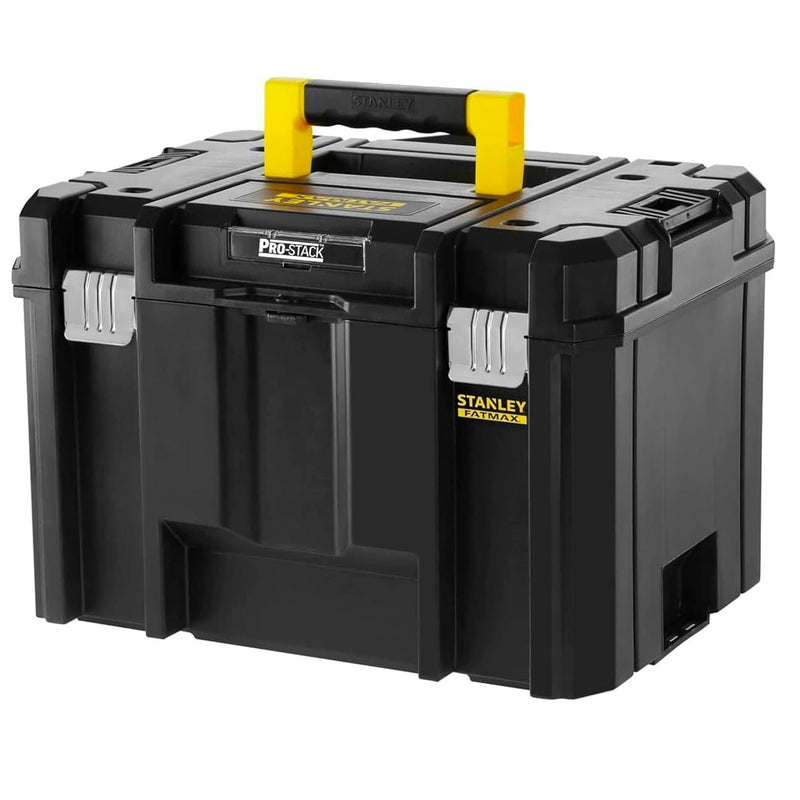 Hộp đựng dụng cụ sâu FATMAX PRO-STACK Stanley FMST1-71971 dung tích 22.2L bằng nhựa PP có chốt khóa kim loại và khay tháo rời