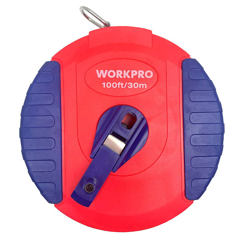 Thước cuộn sợi thủy tinh đựng trong hộp nhựa ABS tròn kín Workpro
