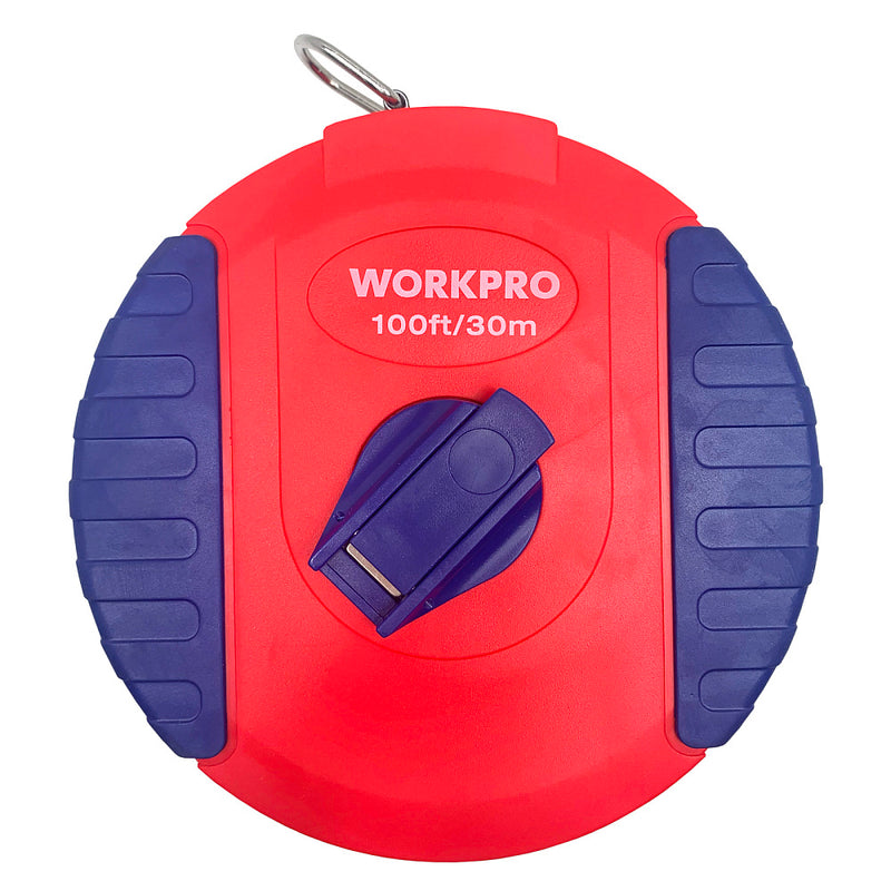 Thước cuộn sợi thủy tinh đựng trong hộp nhựa ABS tròn kín Workpro